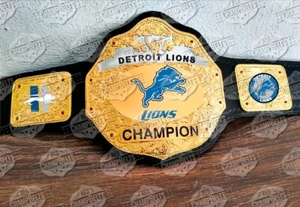 Detroit Lions NFL Championship Gürtel Erwachsene Größe 2 mm Messing - Bild 1 von 1