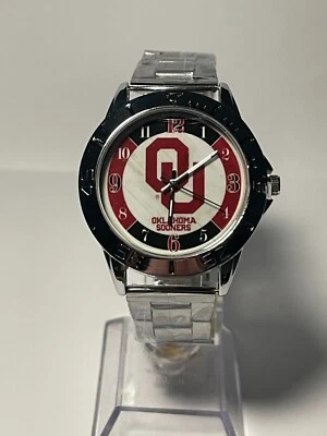 Reloj Hombre Oklahoma Sooners NCAA Acero Inoxidable NUEVO Foto 1 de 4