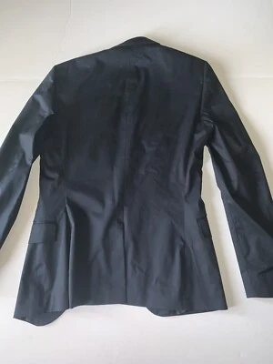 REISS Men's Black Wool Single Breasted V Neck Mohair Suit Jacket Size 36 $425... - Image 1 of 4