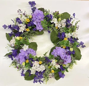 New Summer Floral Wreath 26 Inches. - Picture 1 of 2