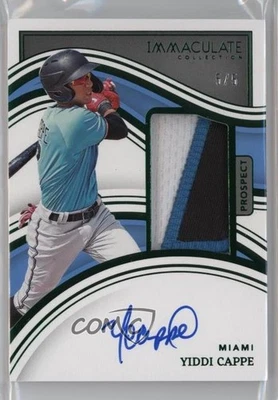 2023 Panini Immaculate Prospect Patch Auto Green /5 Yiddi Cappe #56 Patch Auto - Image 1 of 2