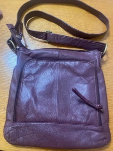 Vintage tolle American Leatherworks Handtasche Schulter braun burgund Leder - Bild 1 von 8