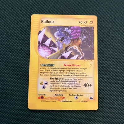 Pokemon Karte Raikou | 28/144 | Skyridge | Deutsch | NM - Bild 1 von 2