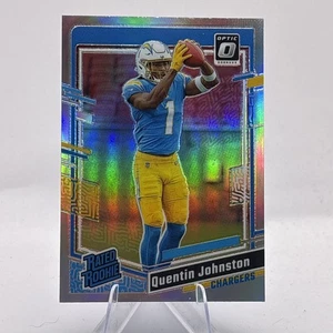 2023 Donruss Optic #265 Quentin Johnston Holo Silver Prizm RC Rookie Chargers - Picture 1 of 2