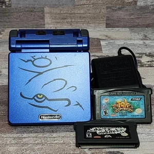 Pokemon Kyogre Gameboy Advance SP AGS-001 With Charger and Games - Picture 1 of 16