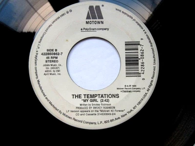 TEMPTATIONS - MY GIRL / STAY   - VG+ 45 RPM RECORD - Image 1 of 4