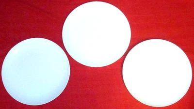 JUEGO DE 3 PLATOS DE CENA IKEA FARGRIK 12011 BLANCO BRILLANTE CUPÉ 10" XLNT MÁS DISPONIBLES Foto 1 de 4