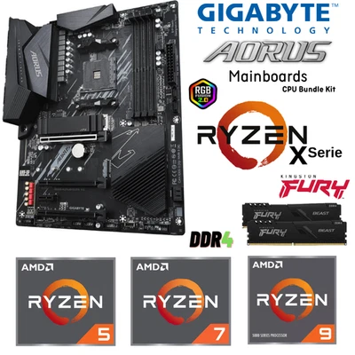 PC Aufrüstkit Bundle mit AMD Ryzen X der 5 Gen mit Gigabyte B550 Mainboard AM4 - Bild 1 von 4