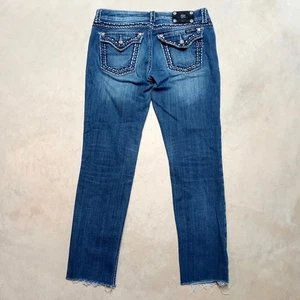 Miss Me Damen Skinny Jeans Größe 31 (passt 32x30) Distressed Pattentaschen - Bild 1 von 14