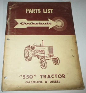Cockshutt 550 Gas & Diesel Tractor Parts Catalog Manual Book ORIGINAL! 4-61 - Picture 1 of 3