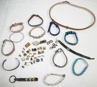 Держите коллективный лот - браслеты, подвески, браслеты-манжеты, кожа, металл, камень - Изображение 1 из 4