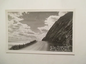 RPPC Two Harbors Minnesota Postal Silver Creek Cliff North Shore Foto Real MN - Imagen 1 de 2