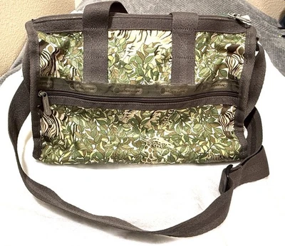 Le sportsac Safari Cheetah Tiger Zebra Giraffe  Deluxe Crossbody Shoulder Bag - Image 1 of 4