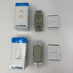 Interruptor de luz de salida verde Greenbriar Lutron SCR-15 Y SC 1PS - Imagen 1 de 6