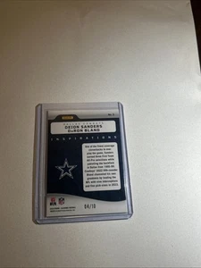 2024 Panini Illusions Inspirations Deion Sanders / Daron Bland #10/10 Cowboys - Picture 1 of 4