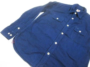 Camisa de Trabajo THE STRIKE GOLD Franela Algodón Índigo L Klax-on Japón Okayama Kojima - Imagen 1 de 10
