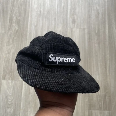 Sombrero Supreme Box Logo Pana Campamento 5 Paneles en Negro Foto 1 de 4