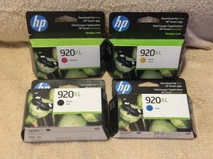 HP Officejet 920XL Black Yellow Magenta & Cyan Cartridges EXP 2025 Lot - Picture 1 of 5
