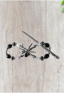 Lilla Rose Flexi - Clip 4812 Velma Spider Barrette niquelado - Imagen 1 de 1