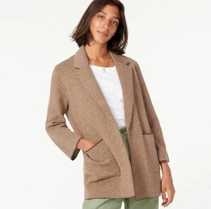 J. Crew Sophie Pullover Blazer vorne offen Wollmischung in Chevron XS - Bild 1 von 5