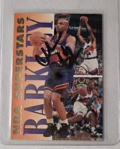 Tarjeta de baloncesto vintage de la NBA Phoenix Suns 76ers Charles Barkley firmada a mano  - Imagen 1 de 6