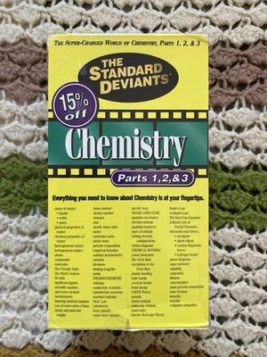 The Standard Deviants 1997 Chemistry 1-3 VHS Set SEALED Cult Educational Series - Image 1 of 4