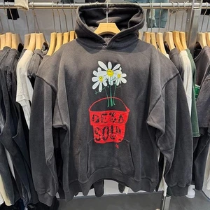 Maglione uomo Saint Michael Flower Pot anima morta pile nero felpa con cappuccio - Foto 1 di 6