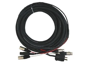 CBI 50ft Power + Audio, Edison to IEC w/ dual 3-Pin XLR-M & XLR-F - Picture 1 of 1