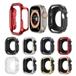 Custodia protettiva armatura 2 in 1 per Apple iWatch Ultra 49 mm 9/8/SE/7/6/5/4 - Foto 1 di 35