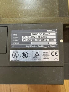 FUJI FRN5.5G9S-2 Inverter Drive 200-230V 31.8A Removed From Working Machine - Picture 1 of 7