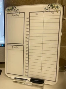 Timebox planner, time boxing planner, desk planner, wipeable planner - Picture 1 of 4