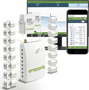 Emporia Vue Smart Home Energy Monitor With 16 50A Circuit sensors
