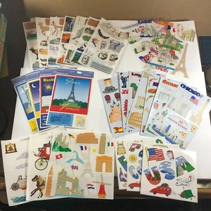 29 adesivi viaggio Mrs Grossmans vacanze USA Europa parchi nazionali città Meyer - Foto 1 di 9