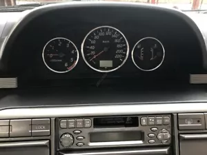 Per Nissan X-Trail T30 Anelli al quadro strumenti in alluminio lucido 3pezzi - Bild 1 von 8