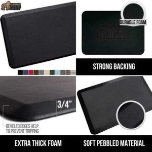 Gorilla Grip Original Premium Anti-Fatigue Comfort Mat, Flat (Black) - Bild 1 von 7