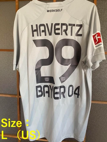 Kai Havertz Bayer 04 Leverkusen Soccer Jersey Shirt Size L Chelsea Cover