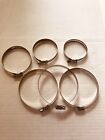 6 pcs Assorted Hose Clamps, Stainless Steel, Various Sizes