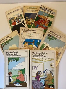 Vintage 1970’s Lot Of 8 Doonesbury Paperback Books By G.B.Trudeau - Picture 1 of 1