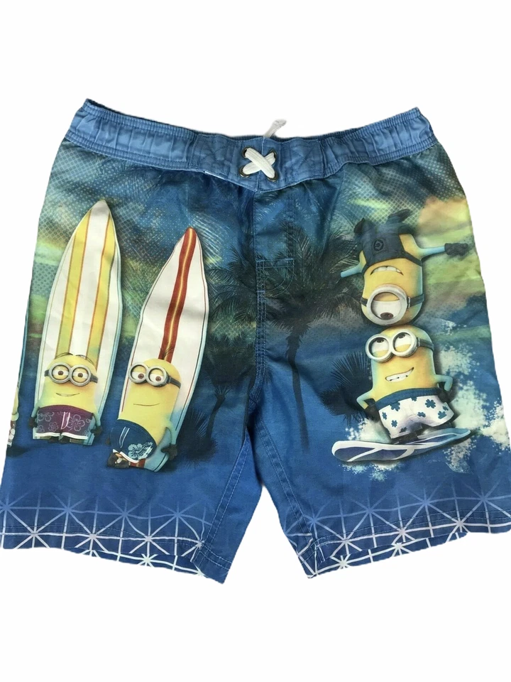 Bermudas de natação infantis Despicable Me.  Tamanho médio masculino.  Minions, surf  - Imagem 1 de 4