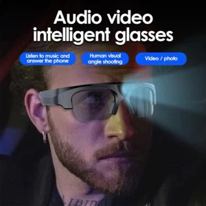 4K Camera Glasses Eyewear Bluetooth Video Recorder Sunglass Cam Camcorder Sports - Foto 1 di 11
