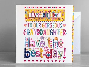 Biglietto compleanno nipote fatto a mano - glitter e gemme - made in UKCelebrate your G - Foto 1 di 15