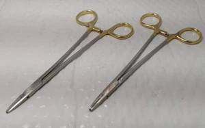 Lot of 2 Mueller Needle Holders-CH2422 Crile Wood, CH2417 Rochester, 7" Length - Picture 1 of 6