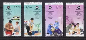 HONG KONG CHINA 2016 CENTENARIO DE HK ST JOHN BRIGADA DE AMBULANCIA COMP. JUEGO DE 4 SELLOS - Imagen 1 de 3