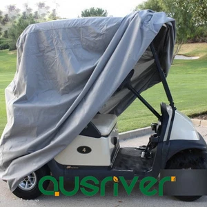 Grey Premium Waterproof UV Dust Protector Golf Cart Cover Club Car Cover - Foto 1 di 2
