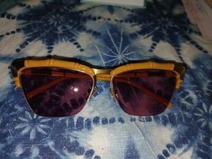 Gucci Katzenauge Designer Sonnenbrille Bambusgestell rosa Gläser, GG0660S 003 - Bild 1 von 14