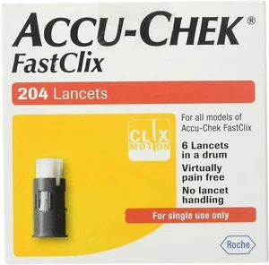 FastClix Accu Chek Lancets Total 200 + 4 Lancets 1st Class Delivery. - Picture 1 of 3