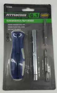 Pittsburgh 6-In-1 SCREW DRIVE NUT DRIVER New In Package - Picture 1 of 5