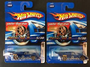 Hot Wheels 2006 Faster Than Ever First Editions Ferrari 512M - Lot of 2