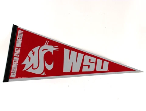 Washington State University Cougars Pennant 12"x30" Premium College Room Decor Cover