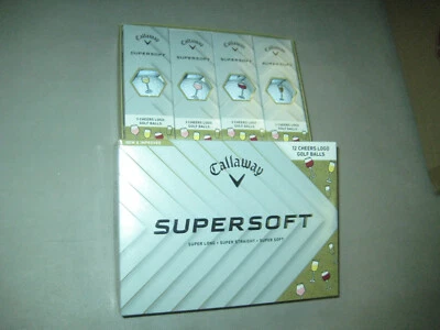 1 dozen BRAND NEW 2025 Callaway SuperSoft White golf balls Cheers